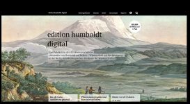 Screenshot Startseite http://edition-humboldt.de